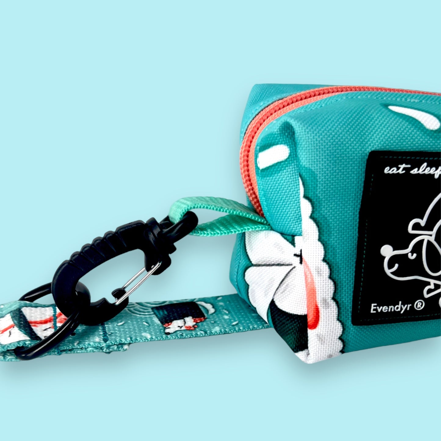 Poop bag holder „Velg en laks!”