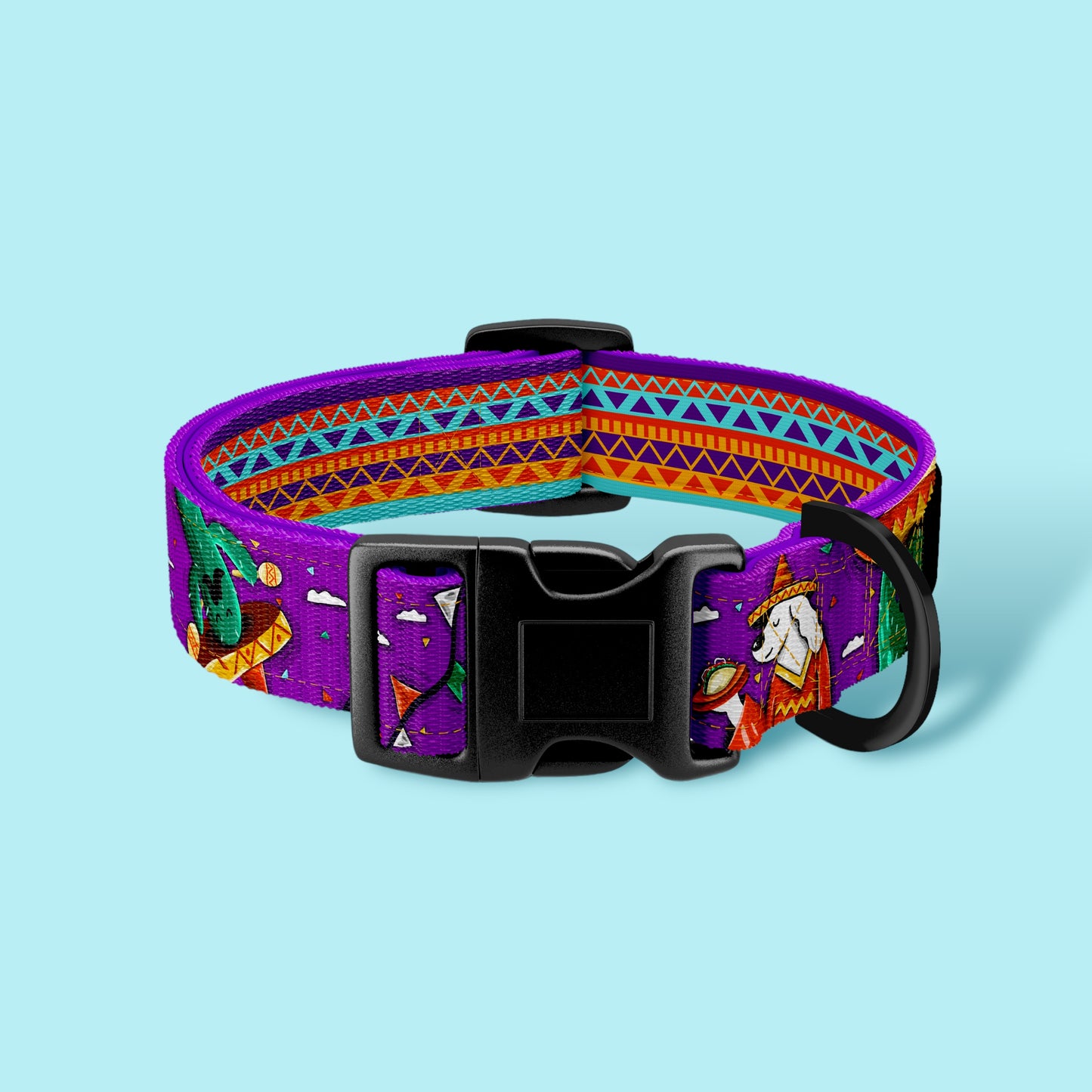 Collar with buckle „Liker du ikke taco?"