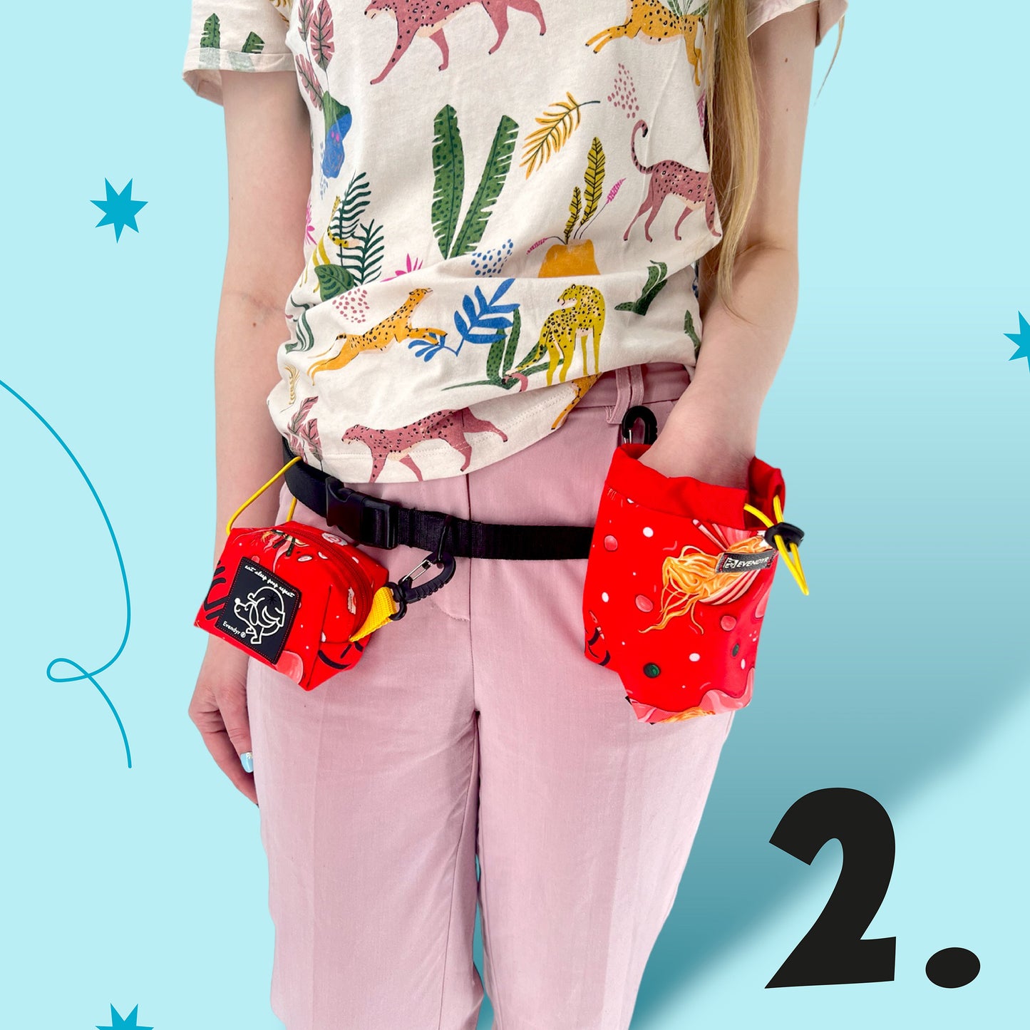 Godbitveske „I´m Only Happy When Rains" rosa