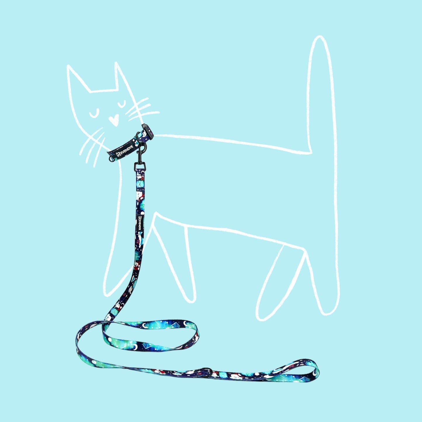 Cat leash „Aurora PolarBears"