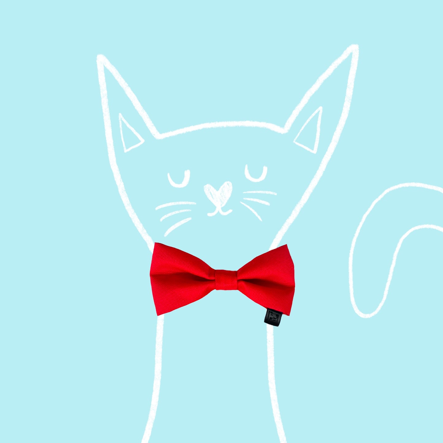 Bow for cat „Classic Red"