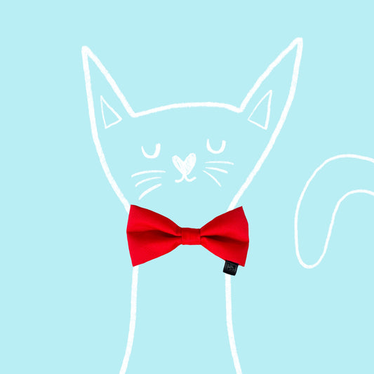 Bow for cat „Classic Red"