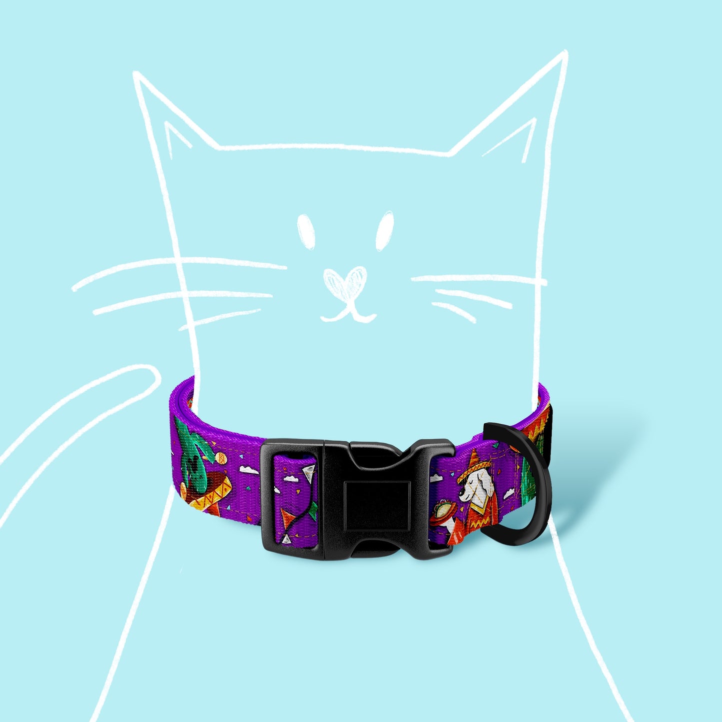 Cat collar „Liker du ikke taco?"